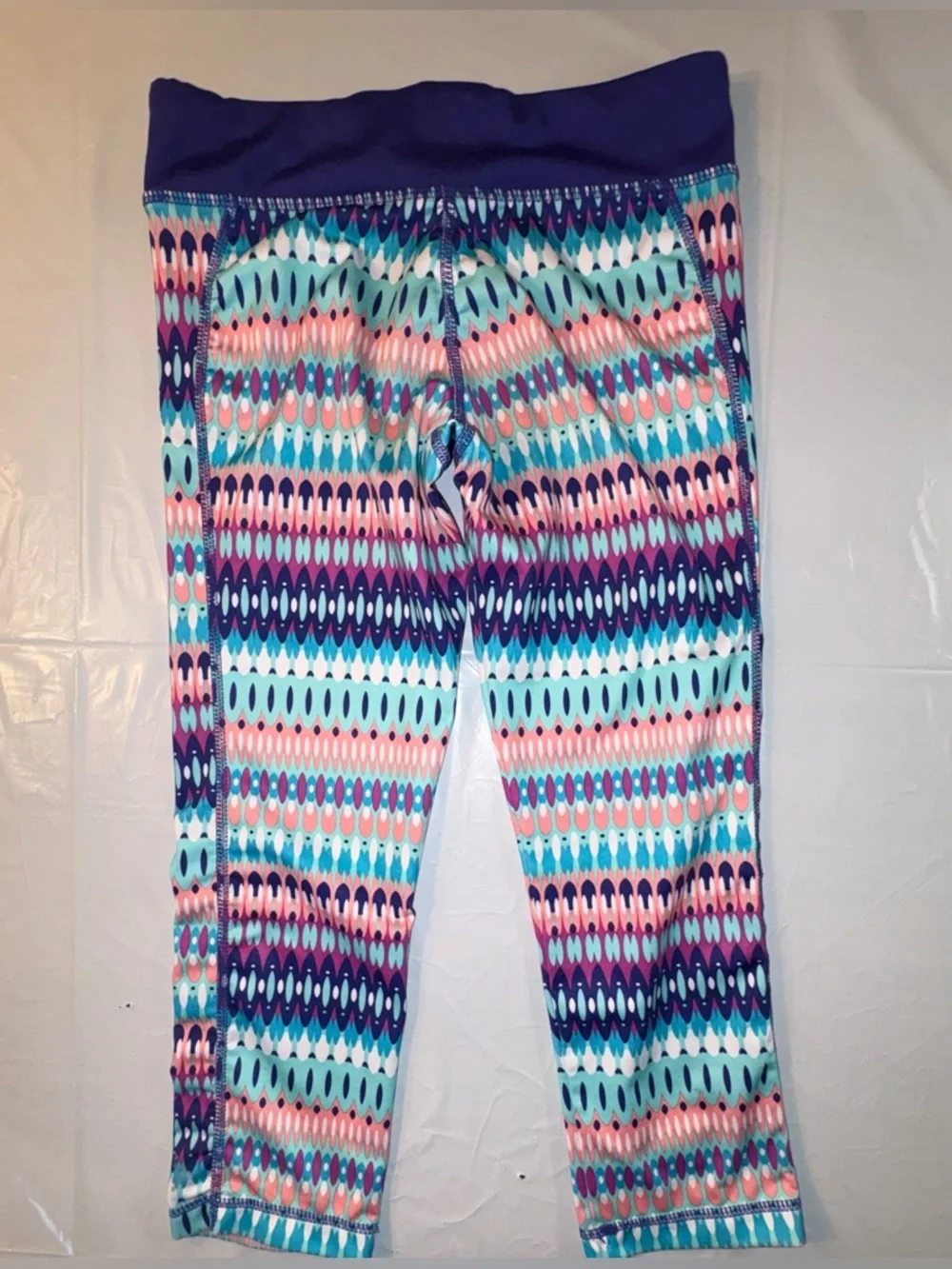 Bundle of Floral & Ombre Floaty Dress, Capri Leggings, 2 Tees, & Shorty Pajamas